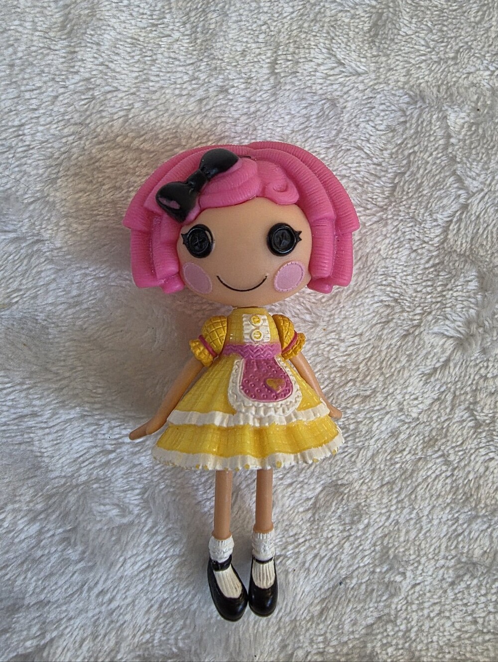 Mini Lalaloopsy 3" Doll Figure - Crumbs Sugar Cookie Pink Hair Baking Outfit
